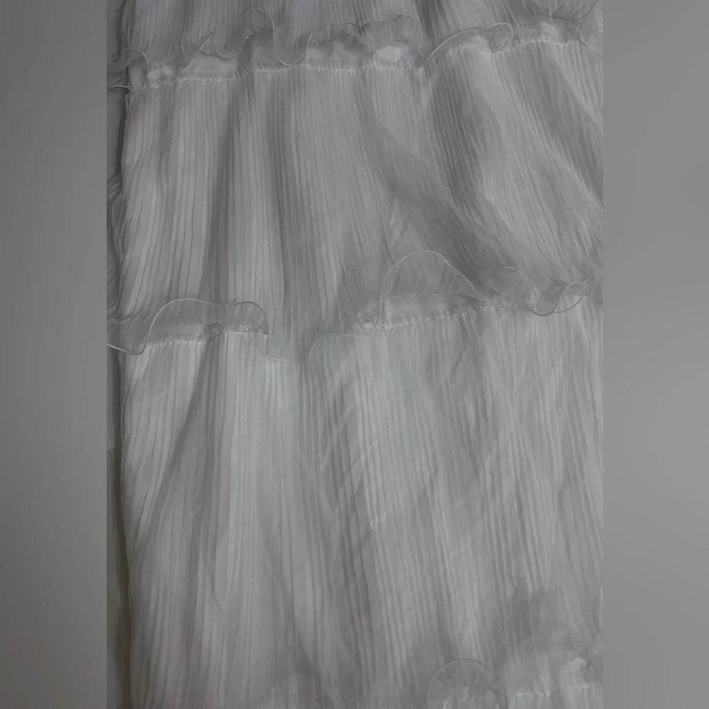 LUSH DECOR 3 Elegant White Tiered Curtain Panels 54”x84”